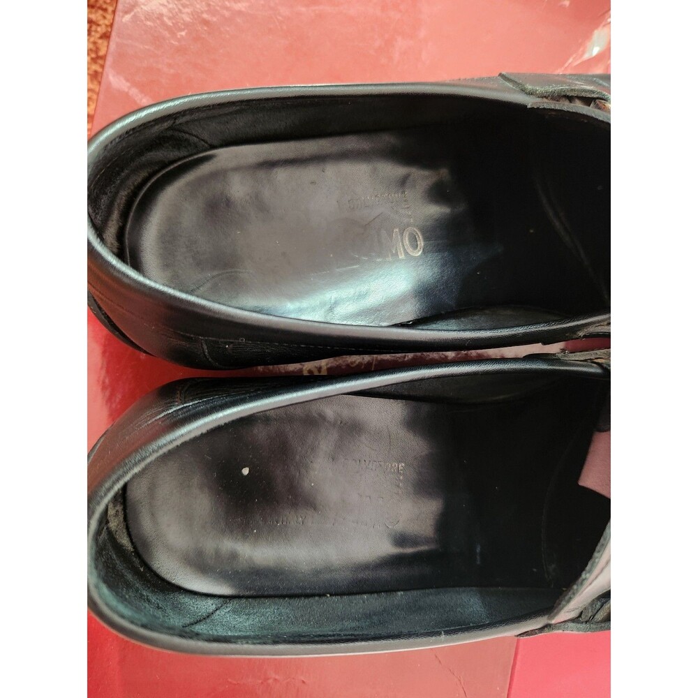 Salvatore Ferragamo Black Leather Loafers Men's SizeSalvatore Ferragamo Black - Picture 9 of 12